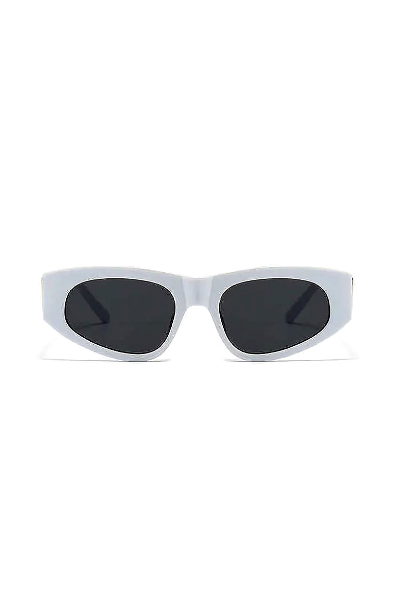 Γυναικεία Γυαλιά Ηλίου Λευκό Σκελετό Με μαύρους Φακούς