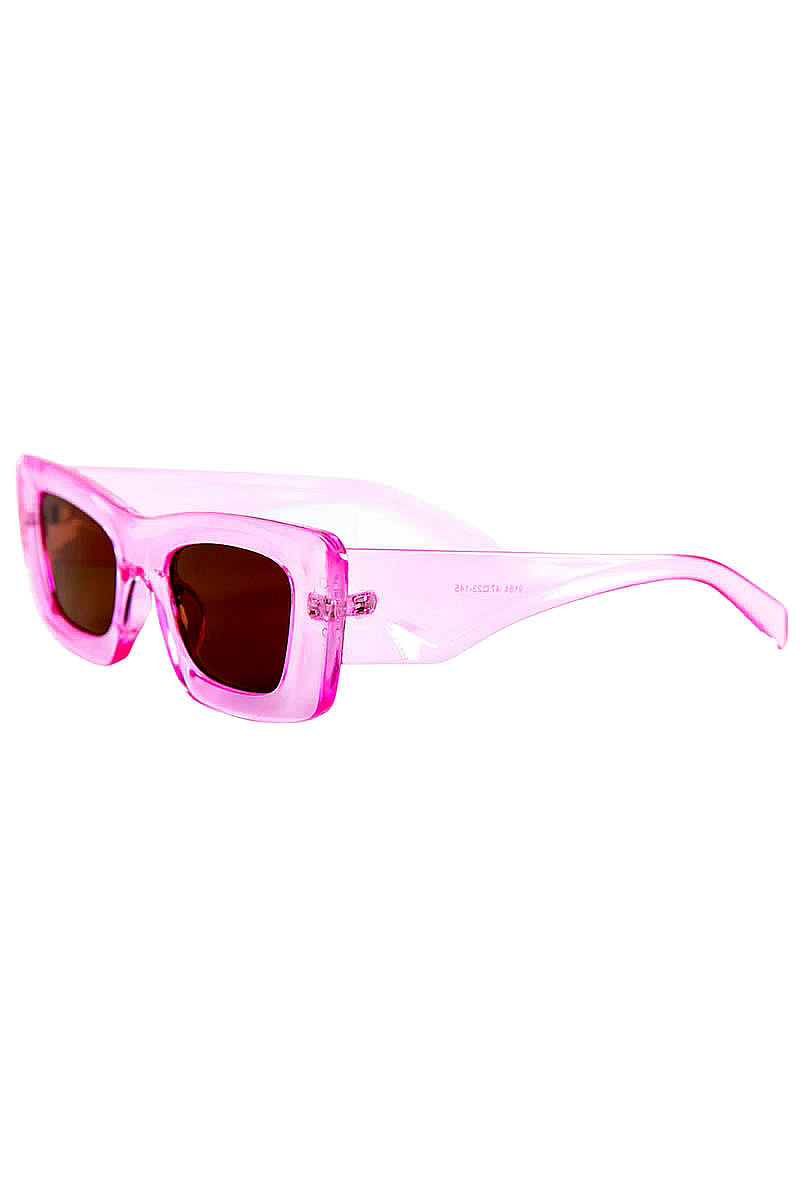 Γυαλιά ηλίου με hot pink σκελετό