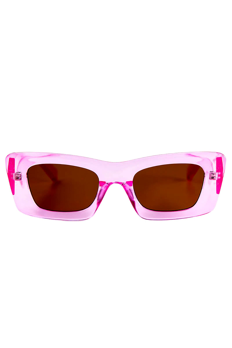Γυαλιά ηλίου με hot pink σκελετό
