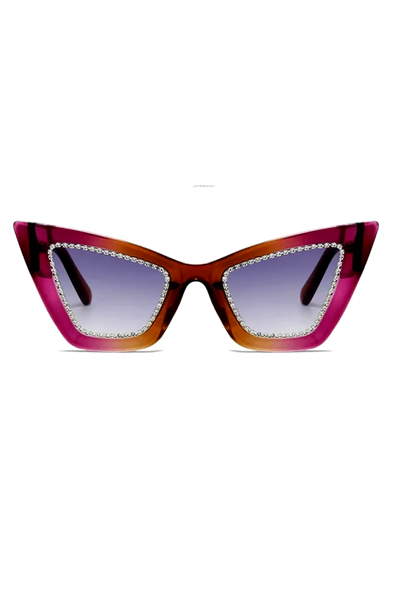 Purple Grey - Retro Vintage Γυαλιά Ηλίου 