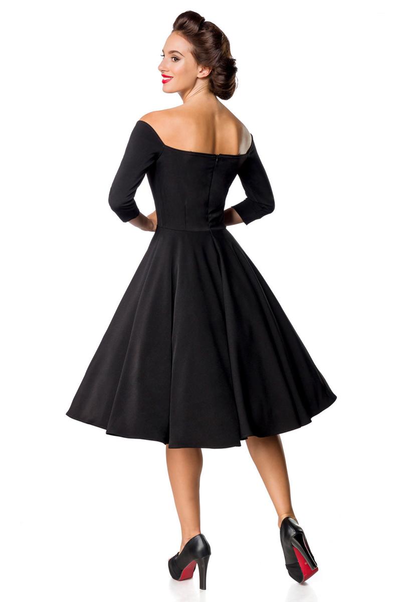 Premium Vintage Ρετρο μαύρο φόρεμα + Δώρο τα γυαλιά ηλίου