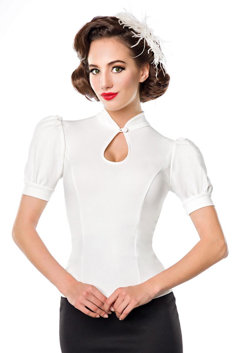 White Retro Style Γυναικείο μπλουζάκι