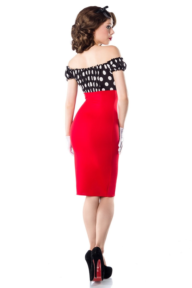 Vintage φόρεμα κόκκινο Belsira 50005